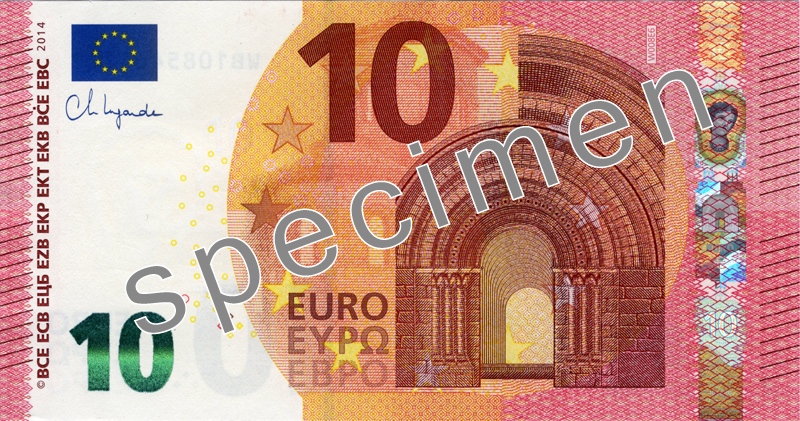 Лице на €10